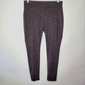 Chico's Tailored Ponte Knit Pants Size 16 Tall Pull-on Stretch Leggings